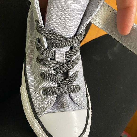 Converse Kids Sneakers - Gray and White - Picture 7 of 9